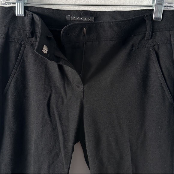 Theory Women’s Black Pants Size 2 Made In The USA - Picture 5 of 7